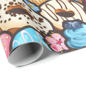 Papier Cadeau Sweet Treats Wrapping Paper (Coin rond)