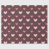 Papier Cadeau Sweetheart Wrapping Paper – Pink & Blush Hearts (Plat)