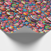 Papier Cadeau Sweets d'anniversaire (Coin)
