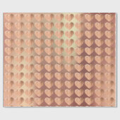 Papier Cadeau Swet Heart Blush Rose Or Pearly Metallic (Plat)