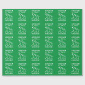Papier Cadeau Swinguez comme un golfeur Golf (Plat)