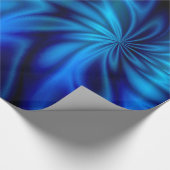 Papier Cadeau Swirl Bleu (Coin)