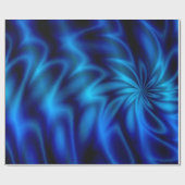 Papier Cadeau Swirl Bleu (Plat)