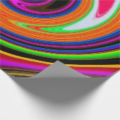 Papier Cadeau Swirl Retro Orange (Coin)