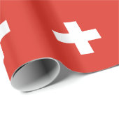 Papier Cadeau Switzerland Flag (Coin rond)