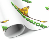 Papier Cadeau symbole animal de madagascar (Coin rond)