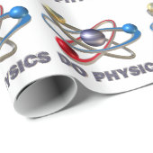 Papier Cadeau Symbole Atom (Coin rond)