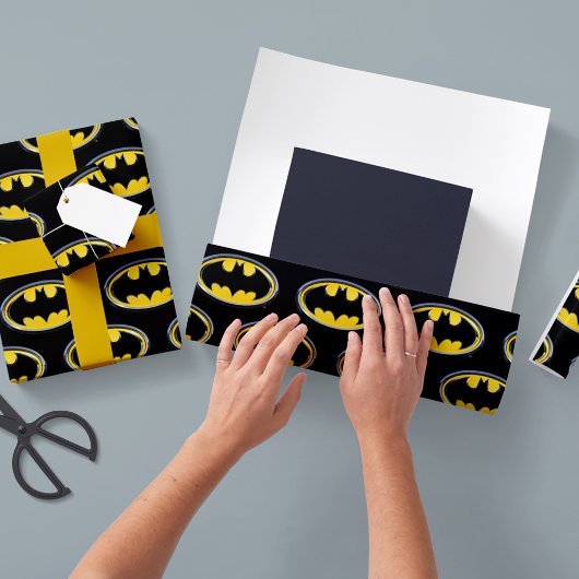 Papier Cadeau Symbole Batman | Logo classique
