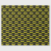 Papier Cadeau Symbole Batman | Logo Oval de chauve-souris (Plat)