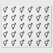 Papier Cadeau Symbole bigenre (Plat)