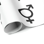 Papier Cadeau Symbole bigenre (Coin rond)