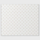 Papier Cadeau Symbole blanc et or Zodiac Cancer Astrologie (Plat)