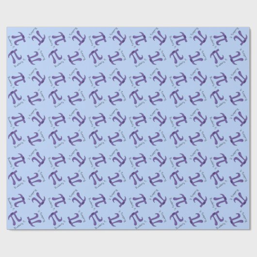 Papier Cadeau Symbole Blueberry Pi mignon enseignant math (Plat)