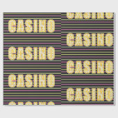 Papier Cadeau Symbole Casino (Plat)