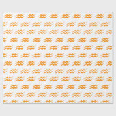 Papier Cadeau SYMBOLE D'Aquiarius (Plat)