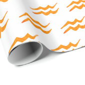 Papier Cadeau SYMBOLE D'Aquiarius (Coin rond)