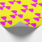 Papier Cadeau Symbole d'avertissement de rayonnement (Coin)