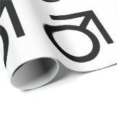Papier Cadeau Symbole de genre Butch (Coin rond)