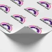 Papier Cadeau Symbole de genre genderfluid (Coin)