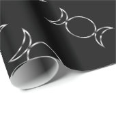 Papier Cadeau Symbole de la déesse triple de Falln Pagan (Coin rond)