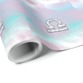 Papier Cadeau Symbole de Libra Zodiac Mère de style perle (Coin rond)