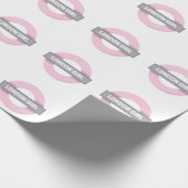 Papier Cadeau SYMBOLE DE MÉTRO DE LA FEMME DE Londres (Coin)