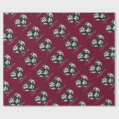 Papier Cadeau Symbole de naissance Capricorne noeud celtique Zod (Plat)