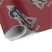 Papier Cadeau Symbole de naissance d'Aries - Papier Zodiac à noe (Coin rond)