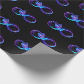 Papier Cadeau Symbole de Neon Infinity par Glowing Hummingbird (Coin)