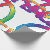 Papier Cadeau Symbole de paix coloré (Coin)