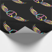 Papier Cadeau Symbole de paix hippie ailé Thunder_Cove (Coin)