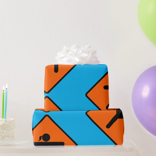 Papier Cadeau SYMBOLE DE PASSAGE DE Yoga CHEMIN DE POSE DE GUERR