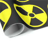 Papier Cadeau Symbole de radiation (Coin rond)