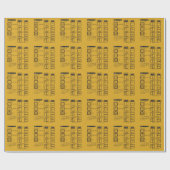Papier Cadeau Symbole de séchage (Plat)