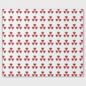 Papier Cadeau Symbole de Splatter Radioactive Warning (Plat)