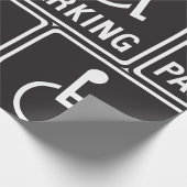 Papier Cadeau Symbole de stationnement en fauteuil roulant