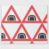 Papier Cadeau Symbole de trafic du panneau d'avertissement du tu (Plat)