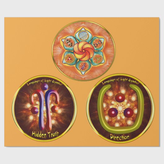 Papier Cadeau Symbole de vérité caché Art (Plat)