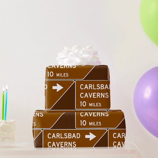 Papier Cadeau Symbole des grottes de Carlsbad