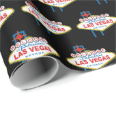 Papier Cadeau SYMBOLE DES MOTS D'ACCUEIL À Las Vegas (Coin rond)