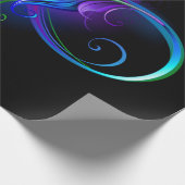 Papier Cadeau Symbole d'infini avec plume arc-en-ciel (Coin)