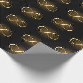Papier Cadeau Symbole d'infini doré (Coin)