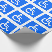 Papier Cadeau Symbole d'invalidité (Coin)