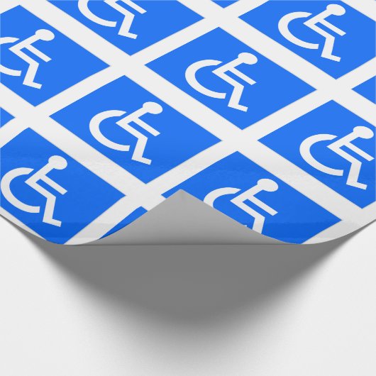 Papier Cadeau Symbole d'invalidité (Coin)