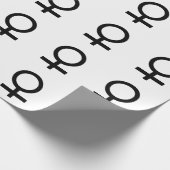 Papier Cadeau Symbole du genre féminin (Coin)