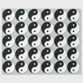 Papier Cadeau symbole du yin yang (Plat)