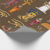 Papier Cadeau Symbole égyptien ancien Hiéroglyphique - Motif (Coin)