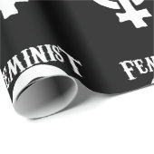 Papier Cadeau Symbole féministe (Coin rond)