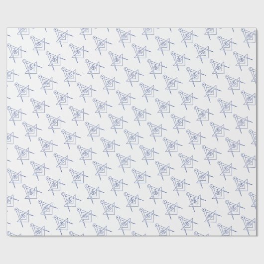 Papier Cadeau Symbole franc-maçonnerie (Plat)