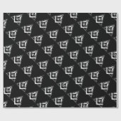 Papier Cadeau Symbole franc-maçonnerie (Plat)